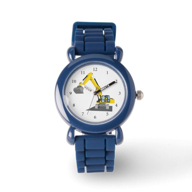 gelber Kettenbagger 腕時計 (正面)