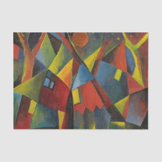 Gelbroter Mond Uber Sturzenden by Arnold Topp 薄葉紙 (正面)