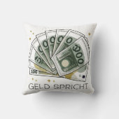 Geldkissen – Luxusdesign für Finanzfans クッション (裏面)