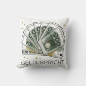 Geldkissen – Luxusdesign für Finanzfans クッション (正面)