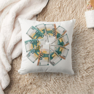Geldkissen – Luxusdesign mit Euro-Motiven クッション