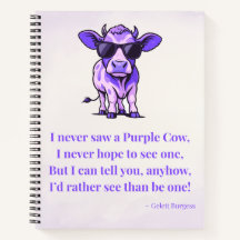 Gelett Burgessの詩「Purple Cow」