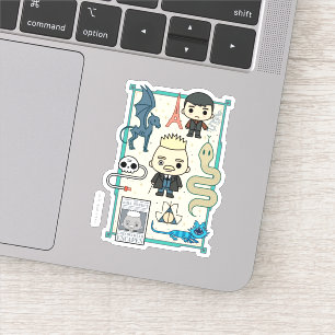 GELLERT GRINDELWALD™ &ベアボーン漫画 シール