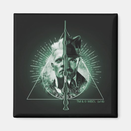 GELLERT GRINDELWALD™対Dumbledore マグネット (正面)