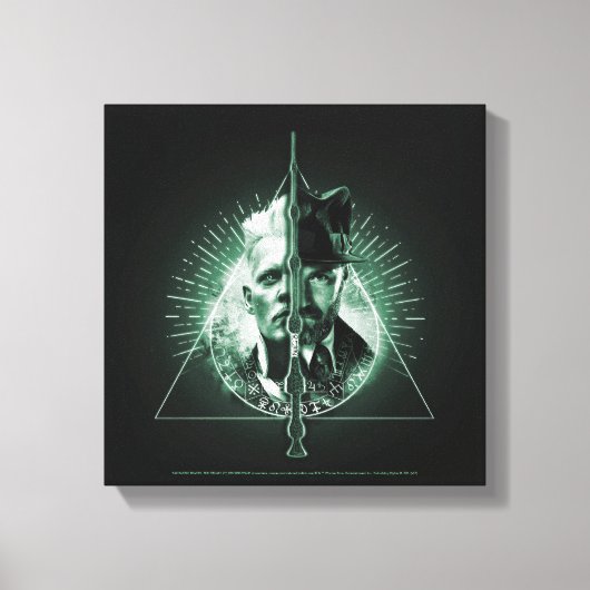 GELLERT GRINDLWALD™対ダンブルドア キャンバスプリント (正面)