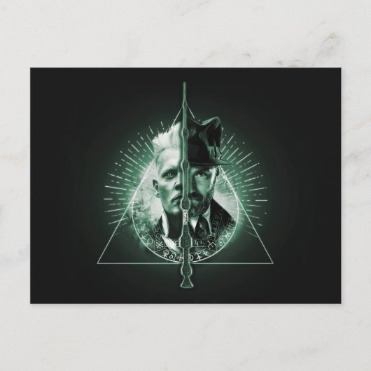 GELLERT GRINDLWALD™対ダンブルドア ポストカード (正面)