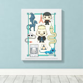 GELLERT GRINDLWALD™ & Barebone Cartoon キャンバスプリント (インサイチュ (ウッドフロア))