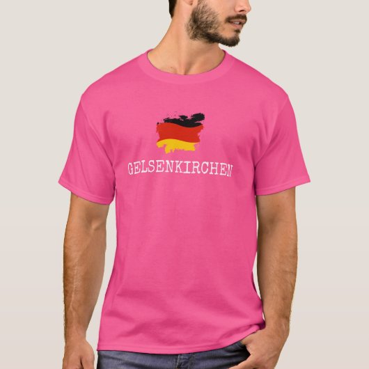 GelsenkirchenドイツDeutschland German Deutsch W Tシャツ (正面)