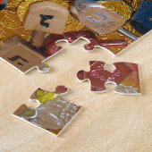 Gelt、Dreidels、（ユダヤ教）メノラー、Sufganiot、及びLatke ジグソーパズル (側面)