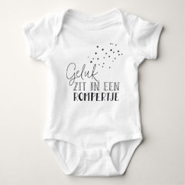 Geluk zit in een rompertje ベビーボディスーツ