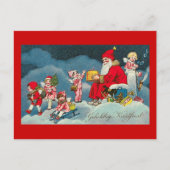 "Gelukkig Kerstfeest"のヴィンテージのオランダの郵便はがき シーズンポストカード (正面)