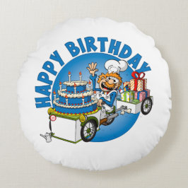 Gelukkige verjaardag ラウンドクッション