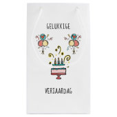 Gelukkige Verjaardag | Happy Birthday スモールペーパーバッグ (裏面)