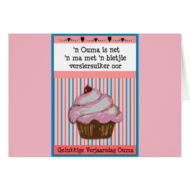 Gelukkige Verjaarsdag Ouma (正面横)