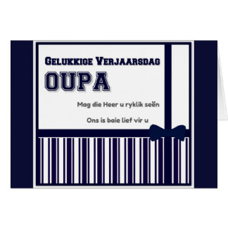 Gelukkige Verjaarsdag Oupa