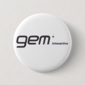 gem Interactive button,gem interactive 缶バッジ (正面)
