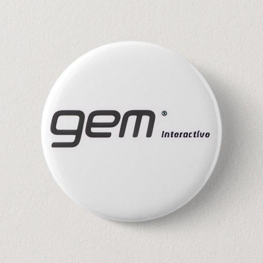 gem Interactive button,gem interactive 缶バッジ (正面)