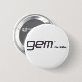 gem Interactive button,gem interactive 缶バッジ (正面&裏面)
