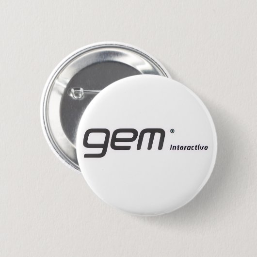 gem Interactive button,gem interactive 缶バッジ (正面&裏面)