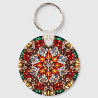 Gem Kaleidoscope Mandala – Sparkling Keychain キーホルダー
