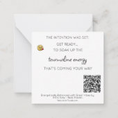 *~* Gem TOURMALINE crystal AP64フラットノートカード ノートカード (裏面)