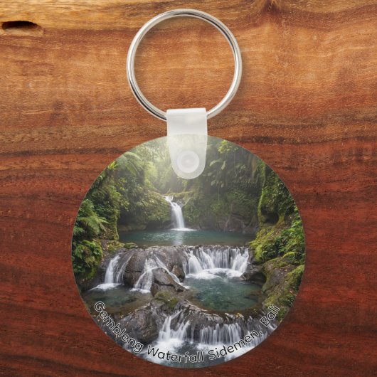 Gembleng Waterfall Sidemen Bali Nature Keychain キーホルダー (正面)