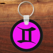 Geminiキーチェーン基本ラウンド キーホルダー (正面)