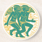 Gemini上の〔占星術の〕十二宮図の標識 コースター (正面)