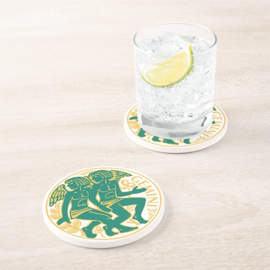 Gemini上の〔占星術の〕十二宮図の標識 コースター (側面)