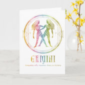 Gemini互換誕生日グリーティングカード カード (黄色い花)