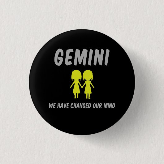 GEMINI：マインドボタンを変えた 缶バッジ (正面)
