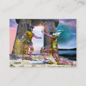 GEMINI〔占星術の〕十二宮図サイン、星占い 名刺 (裏面)