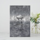 Gemini〔占星術の〕十二宮図シンボルグランジ動揺してスタイル 便箋 (スタンド正面)