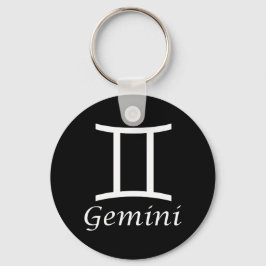 'Gemini'〔占星術の〕十二宮図記号 キーホルダー