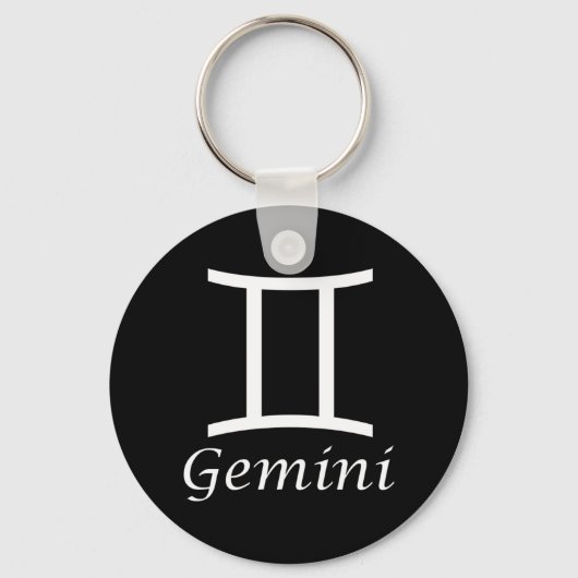 'Gemini'〔占星術の〕十二宮図記号 キーホルダー (正面)