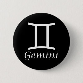 'Gemini'〔占星術の〕十二宮図記号 缶バッジ
