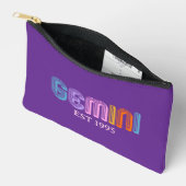 Gemini 星座 ふたりご座 モダン カラフル タイポグラフィー バッグ (見開き)