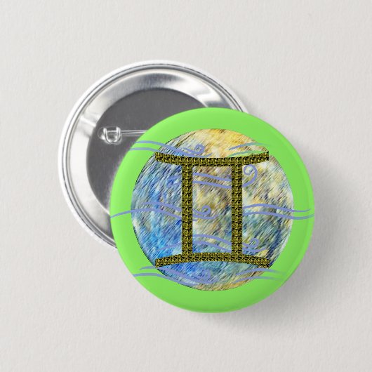 Gemini 缶バッジ (正面&裏面)