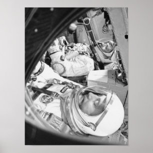 Gemini 3に搭乗した宇宙飛行士 ポスター