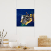 Gemini 8カプセルArmstrong Scott Recovery C 1966 ポスター (キッチン)