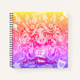 Gemini Anime Studio Aesthetic Square Stationery ノートブック