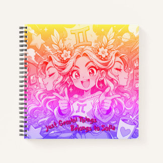 Gemini Anime Studio Aesthetic Square Stationery ノートブック