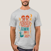 Gemini at Erato Hall: Twin-Skeleton Punk Concert Tシャツ (正面)