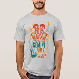 Gemini at Erato Hall: Twin-Skeleton Punk Concert Tシャツ