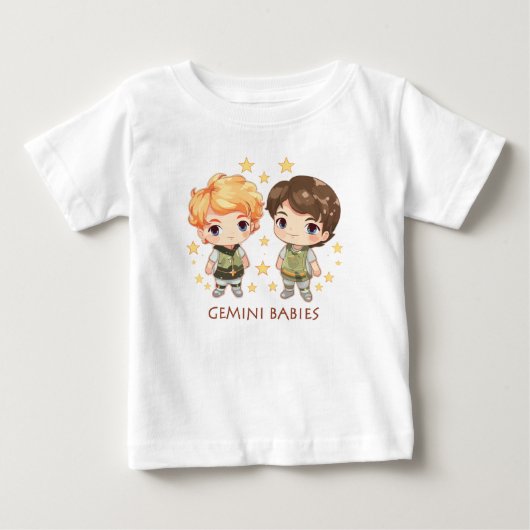 Gemini Babies ベビーTシャツ (正面)
