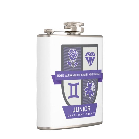 Gemini Birthday Crest™ for June 1-21 フラスク (右)