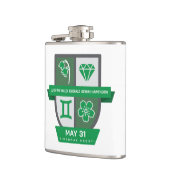 Gemini Birthday Crest™ for May 21-31 フラスク (左)