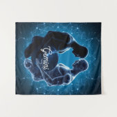 Gemini Celestial Twins Wall Tapestry タペストリー (正面(横))