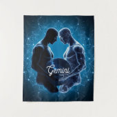 Gemini Celestial Twins Wall Tapestry タペストリー (正面)