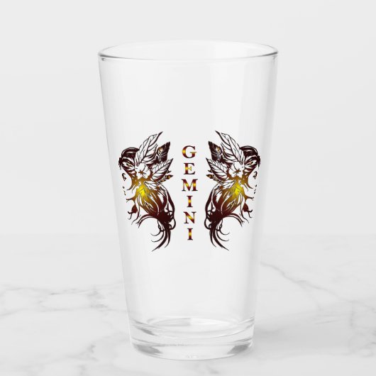 Gemini Drinkware タンブラーグラス (正面)